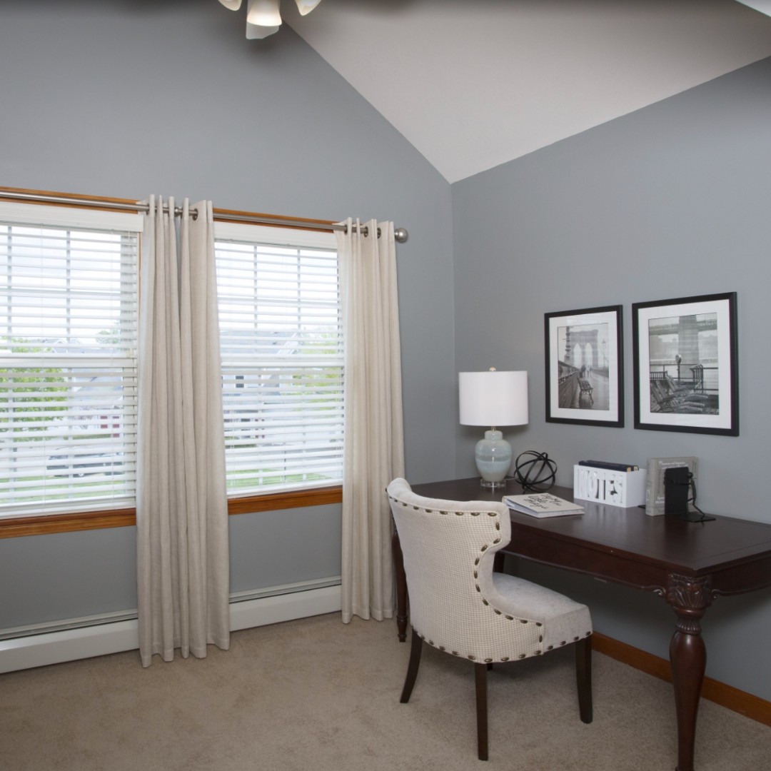 Need a dedicated space to work from home? Our spacious rooms are perfect for creating a comfortable and productive home office.