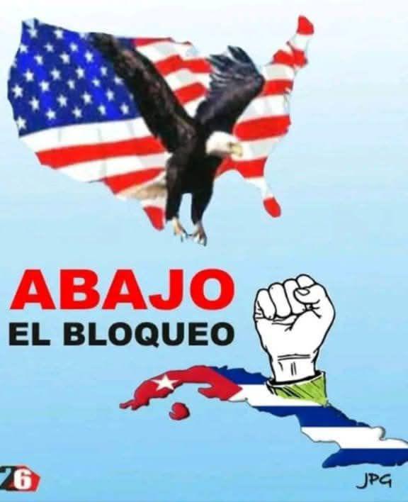 "El bloqueo es un muro contra el desarrollo y la dignidad de un pueblo que resiste y vence. ¡Cada día es una batalla por la justicia! #AbajoElBloqueo #TumbaElBloqueo"