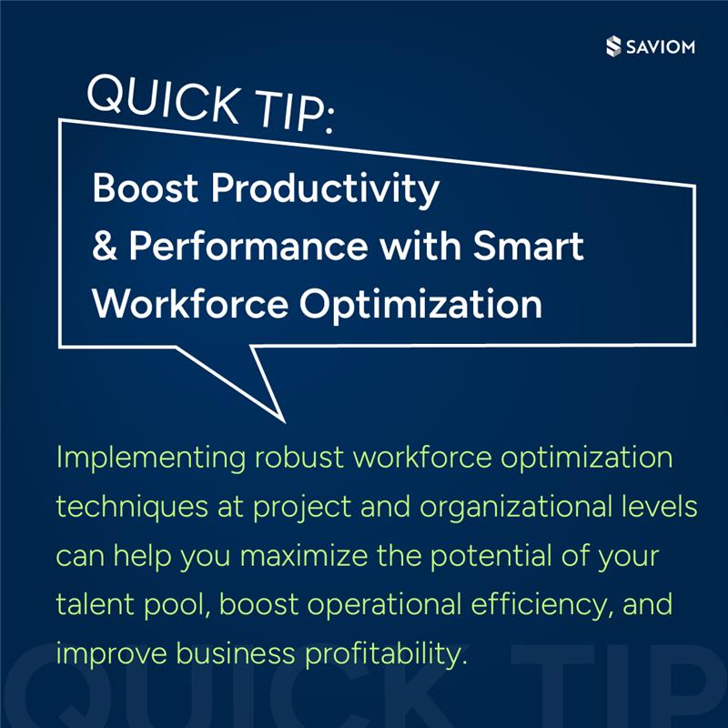 Wondering how to tap into employees’ full potential and improve business profitability? 🤔 #WorkforceOptimization is the answer!🪄👥bit.ly/3SxkobA

It helps organizations to:
✅ Ensure competent allocation
✅ Bridge resource shortage/excess
✅ Boost billable utilization
