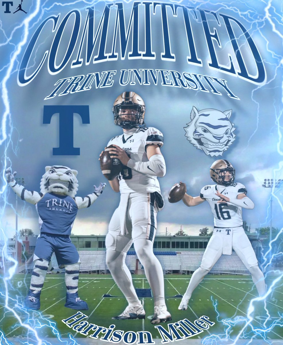 Harrison Miller 2025 QB (@harrisonm2025) on Twitter photo #AGTG
Thank you to all of my coaches and teammates for their support and belief in me over the years. After much consideration I am blessed to say I have committed to Trine University!!
<a href="/CoachAbbs/">Troy Abbs</a> <a href="/CoachHedden/">Chris Hedden</a> <a href="/TrineThunderFB/">Trine Thunder FB</a> โก๏ธ
<a href="/Mhamm5507/">Matt Hammett</a> <a href="/CoachRGarth/">Coach G</a> <a href="/TheeConorBlount/">Conor Blount</a> <a href="/QB1_FL/">QB1</a> #AGTG
Thank you to all of my coaches and teammates for their support and belief in me over the years. After much consideration I am blessed to say I have committed to Trine University!!
<a href="/CoachAbbs/">Troy Abbs</a> <a href="/CoachHedden/">Chris Hedden</a> <a href="/TrineThunderFB/">Trine Thunder FB</a> โก๏ธ
<a href="/Mhamm5507/">Matt Hammett</a> <a href="/CoachRGarth/">Coach G</a> <a href="/TheeConorBlount/">Conor Blount</a> <a href="/QB1_FL/">QB1</a>