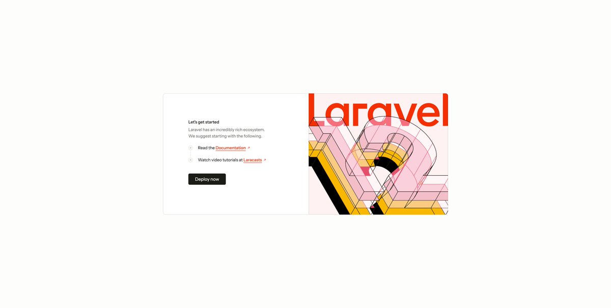 Laravel 12 just dropped, and the new welcome page looks awesome! 🔥