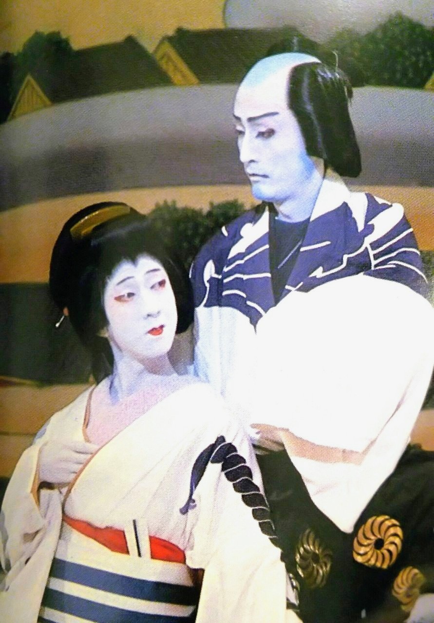 鳶頭 歌舞伎役者絵・弦屋光渓木版画「お祭り」初世片岡孝夫の鳶頭松吉  （弦屋光溪｢『祇園一力茶屋』より五世坂東玉三郎の遊女おかる／『祇園一力茶屋』より初世片岡孝夫の寺岡平右衛門｣ | 山田書店美術部オンラインストア）