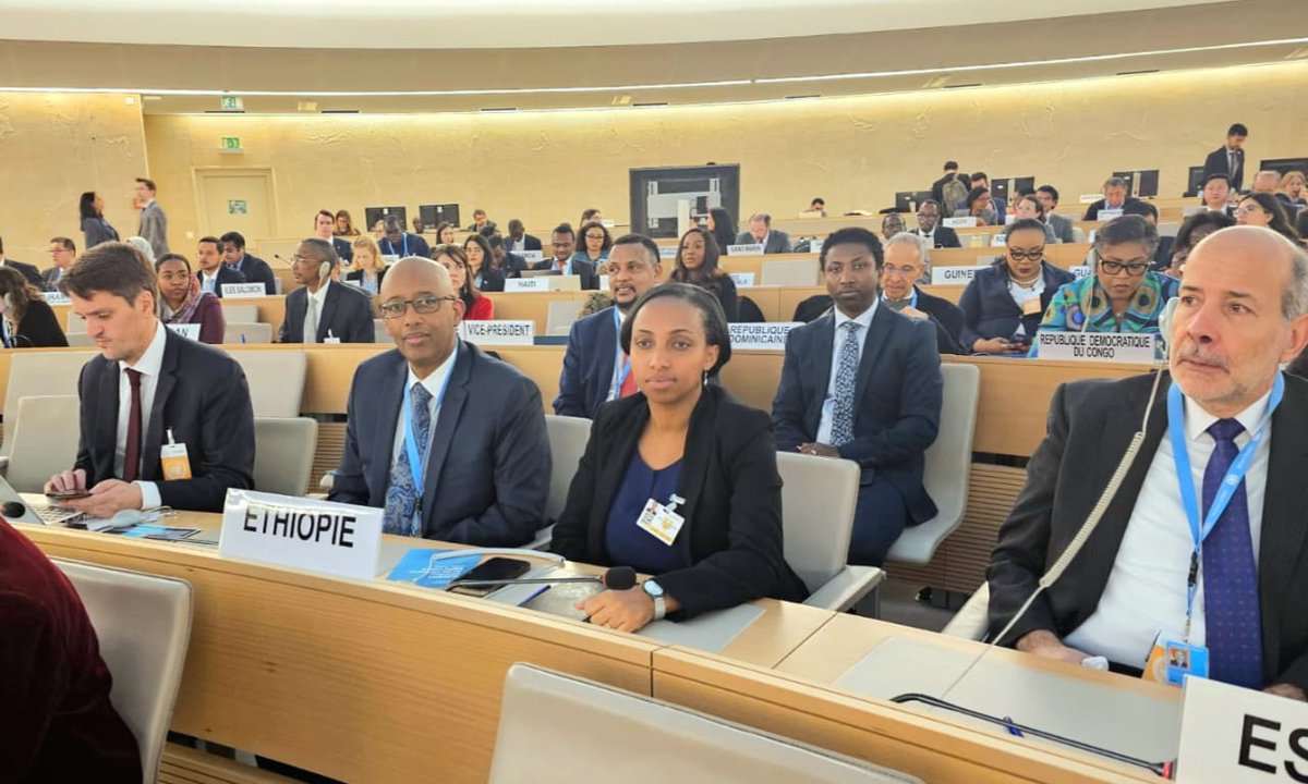 H.E Hanna Arayaselassie, Minister of Justice of the Federal Democratic Republic of Ethiopia, addressed the High-Level Segment of the 58th Session of the United Nations Human Rights Council, reaffirming Ethiopia’s dedication to human rights, rule of law, &amp; national reconciliation.