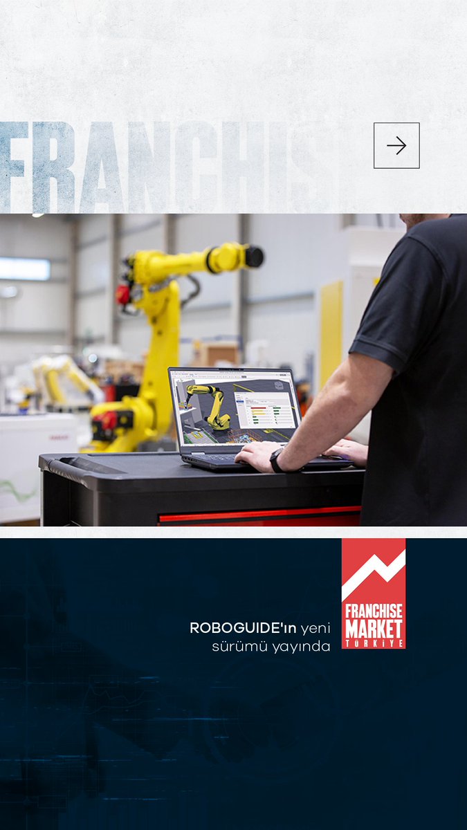 Franchise_MTR's tweet image. ROBOGUIDE'ın yeni sürümü yayında⤵️
franchisemarketturkiye.com/kategori/haber…
#teknoloji #dijital #roboguide #robot #YapayZeka #sektör #programlama
