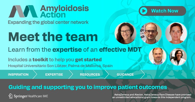 Springer Healthcare IME (@springerime) on Twitter photo Want to establish a multidisciplinary amyloidosis center but not sure how to get started? Get expert insights, resources, and guidance from the multidisciplinary team at Son Llàtzer Hospital, a leader in amyloidosis care.
This program is intended for HCPs
…center-hub.ime.springerhealthcare.com/success-storie… Want to establish a multidisciplinary amyloidosis center but not sure how to get started? Get expert insights, resources, and guidance from the multidisciplinary team at Son Llàtzer Hospital, a leader in amyloidosis care.
This program is intended for HCPs
…center-hub.ime.springerhealthcare.com/success-storie…