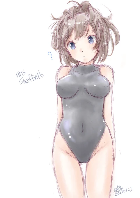 #寒い時こそ水着絵を貼ろう 