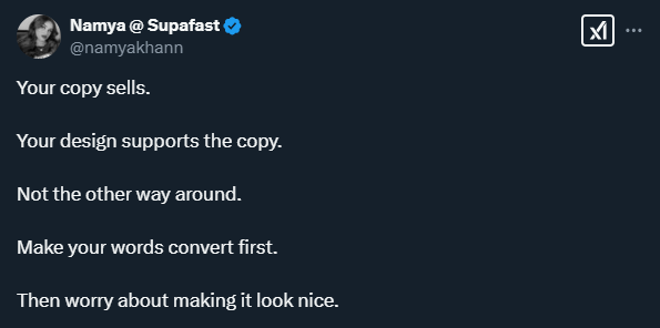 Michael Freeman (@freemanm_) on Twitter photo This is honestly some of the best advice I've read (in regards to web design).
Have started doing this on some recent projects and it has made a huge difference.
Thank you!🙌<a href="/namyakhann/">Namya @ Supafast</a> This is honestly some of the best advice I've read (in regards to web design).
Have started doing this on some recent projects and it has made a huge difference.
Thank you!🙌<a href="/namyakhann/">Namya @ Supafast</a>