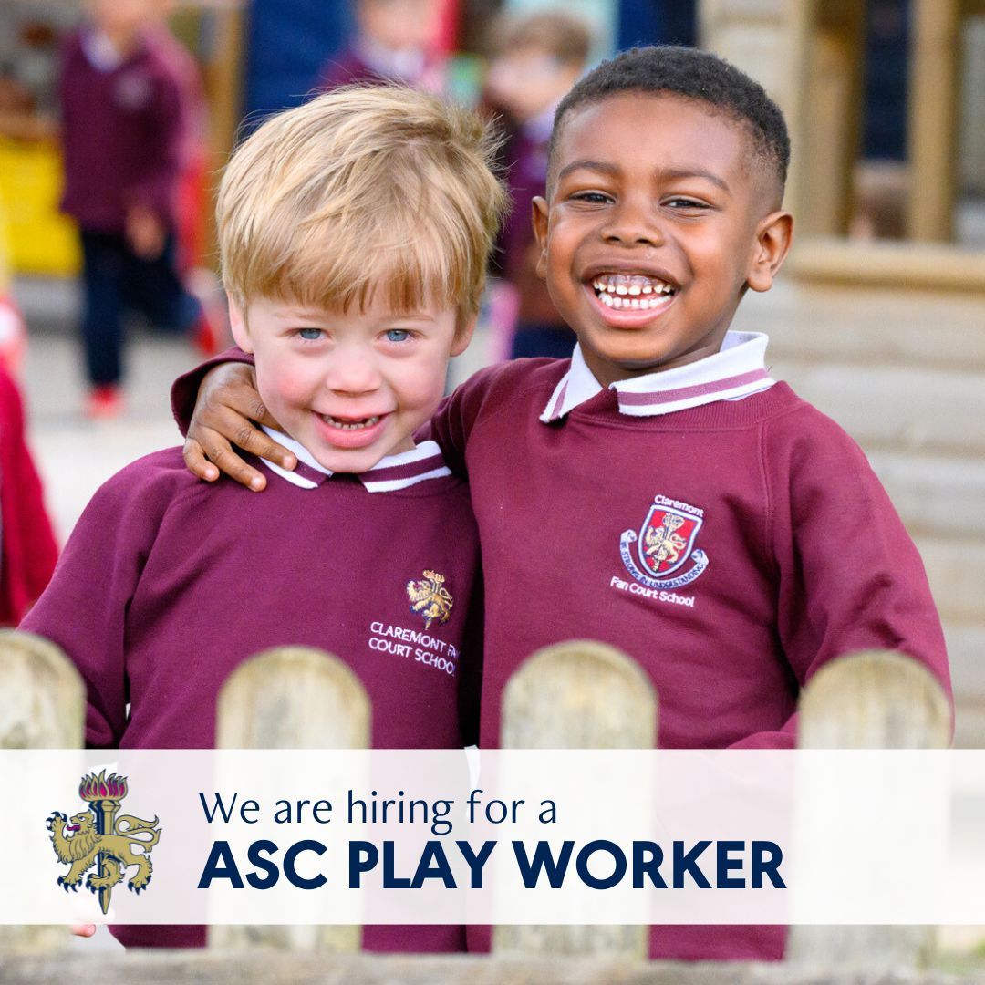 Claremonts junior school is seeking an energetic, caring and knowledgeable playworker to provide safe, high-quality care and creative play opportunities in the after-school club which caters for children aged between 2 and 11 years. For more information, please see our website.