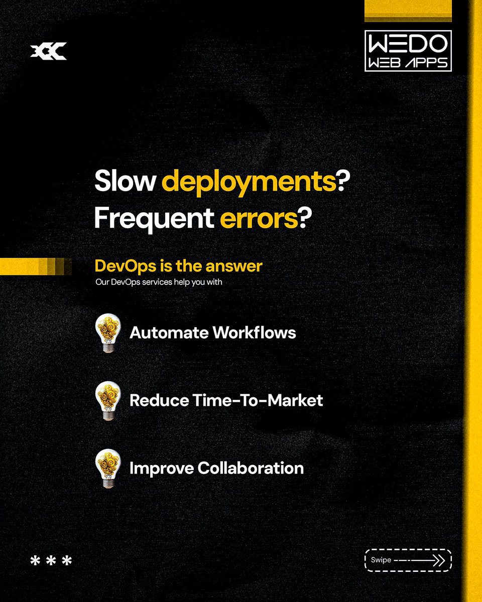 wedowebapps's tweet image. Slow deployments? Frequent errors? DevOps is the answer. 🔧
Our DevOps services help you:
✅ Automate workflows
✅ Reduce time-to-market
✅ Improve collaboration
Visit Now🚀
🔗 wedowebapps.com/devops-consult…
#DevOpsExperts #ITEfficiency #deveops #developers #Development
