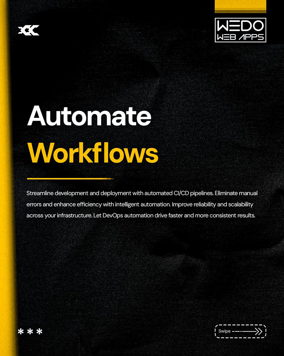 wedowebapps's tweet image. Slow deployments? Frequent errors? DevOps is the answer. 🔧
Our DevOps services help you:
✅ Automate workflows
✅ Reduce time-to-market
✅ Improve collaboration
Visit Now🚀
🔗 wedowebapps.com/devops-consult…
#DevOpsExperts #ITEfficiency #deveops #developers #Development