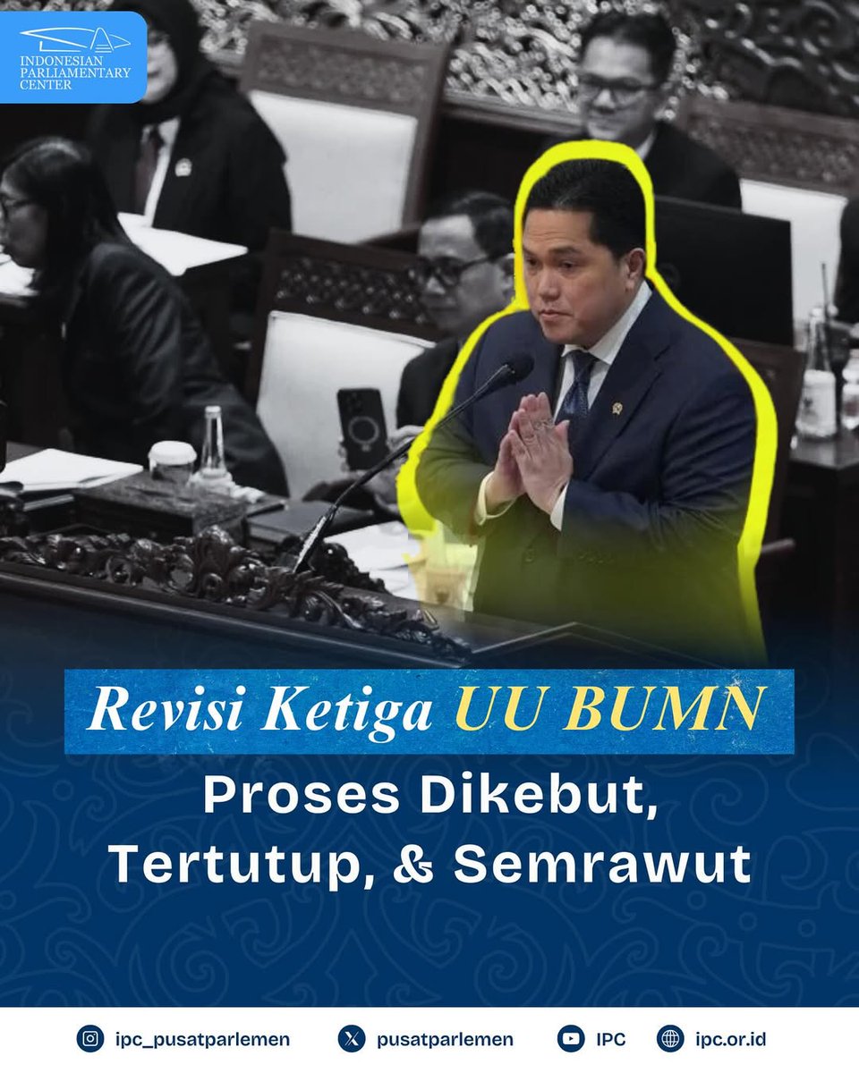 Kalian tau danantara yg akhir-akhir ini ramai dibahas di sosial media, yaps danantara masuk dalam agenda revisi UU BUMN. Apakah revisi UU BUMN sesuai prosedur pembentukan legislasi? 
Yuk simak infografis dibawah ini.