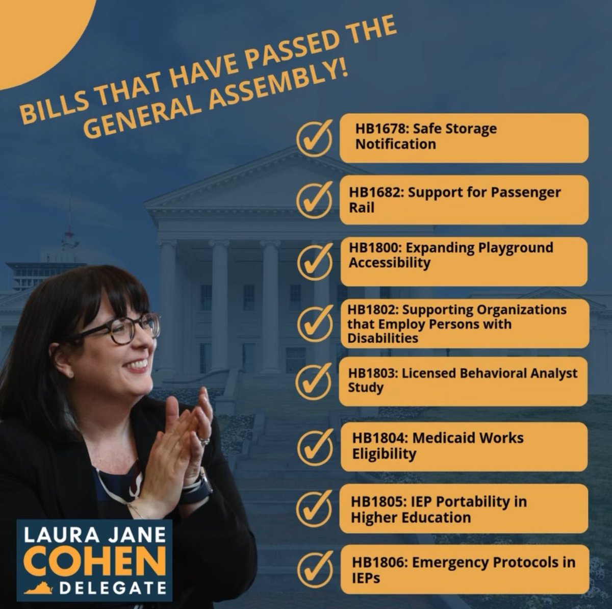 The 2025 session is a wrap! It was an incredible session and I'm so proud of the bills we're sending to the Governor.