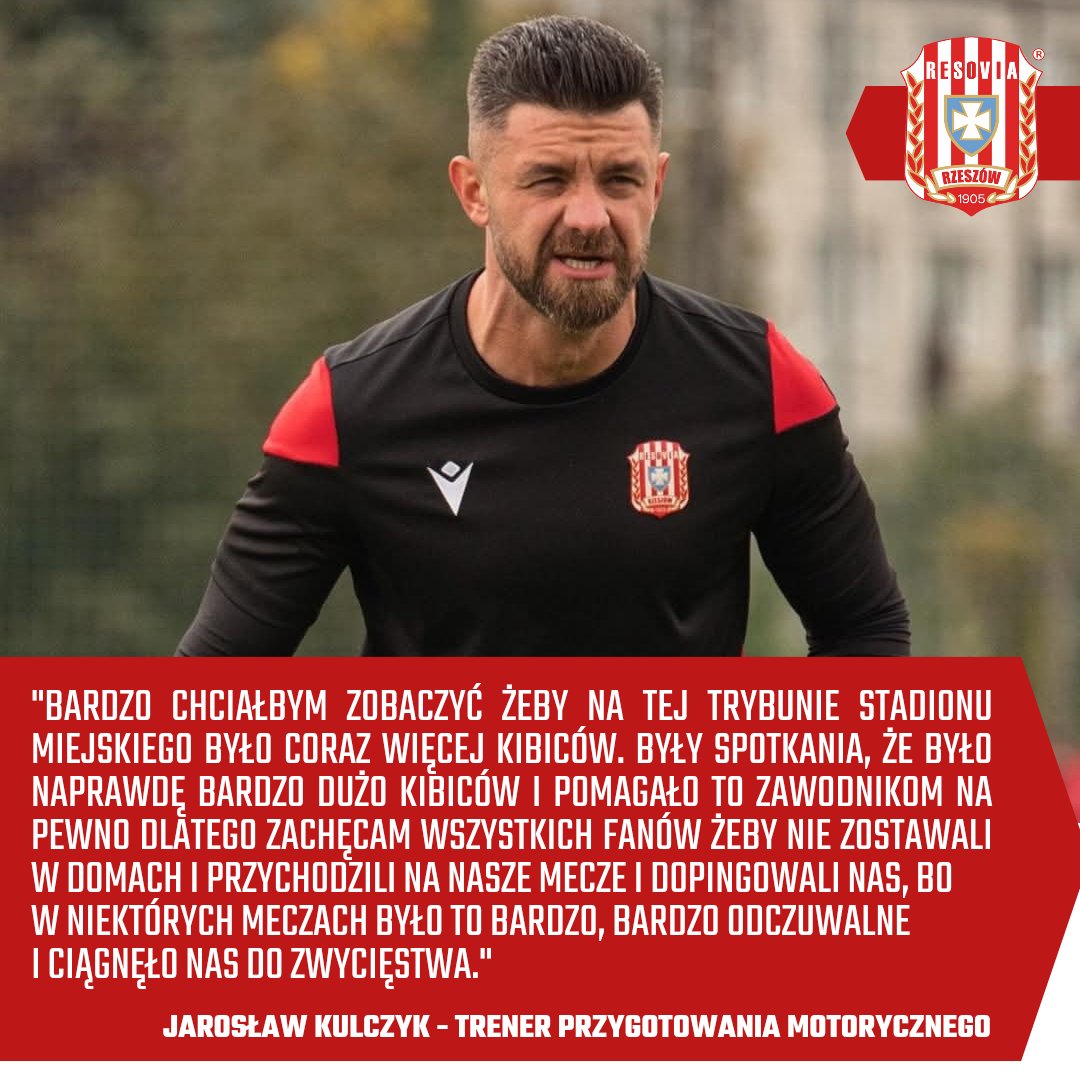 cwksresoviapl's tweet photo. Trener Jarosław Kulczyk przed inauguracją rundy wiosennej w @laczynas2liga 🎙️

🎟️ 𝐊𝐮𝐩 𝐛𝐢𝐥𝐞𝐭 𝐧𝐚 𝐦𝐞𝐜𝐳:
▪️online: https://t.co/FLgMVIpJtC
▪️stacjonarnie: we wtorek od 10:00 do 16:00 w biurze CWKS Resovia Rzeszów S.A. (Wyspiańskiego 12A - obok budynku #SMSRESOVIA) https://t.co/jqfKPMGvqT