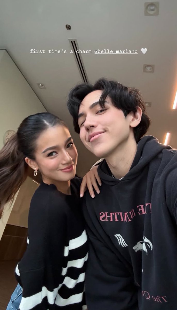 022425 • <a href="/bellemariano02/">Belle Mariano</a> is spotted on @.bjpascual Instagram Story📸

"first time's a charm @.belle_mariano 🤍"

#BelleMariano