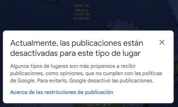 Le taquearon la sección de comentarios a Google Maps con respecto al Golfo de México, sí, Golfo de México #GulfOfMexico