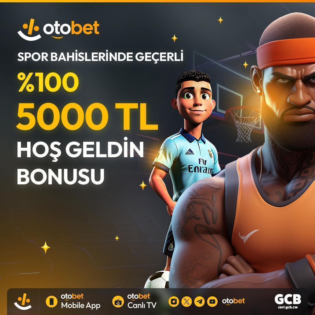 • %100 Hoşgeldin Bonusunuzu Hemen Alın, Otobet ile kazancınızı katlayın!

• Spor bahisleri dünyasında bam başka promosyon! 

• %100 - 5000 TL Hoş Geldin ödülü ile kazanmanın tam zamanı! 

🍀 Kazancın Adresi, Şansın Merkezi!
⚡ cutt.ly/4eJCYpSE