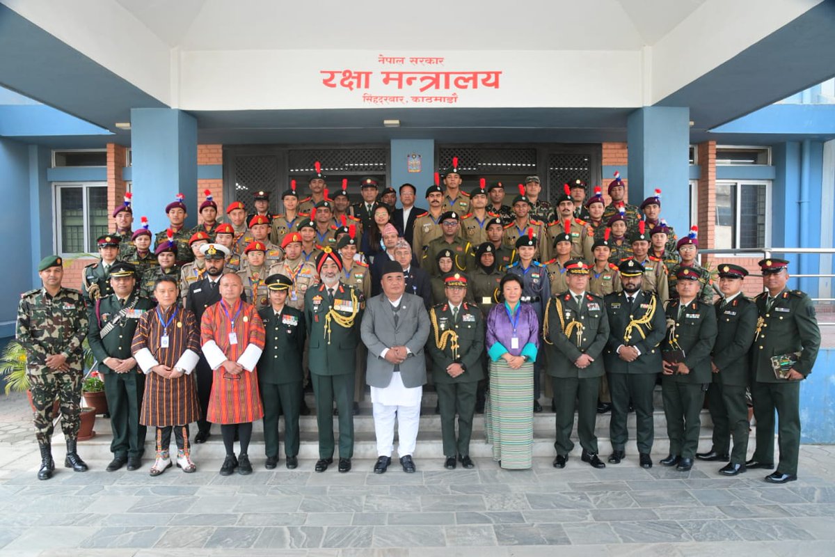 HQ_DG_NCC's tweet photo. DG NCC and the NCC delegation from India visited Nepal and called on Hon’ble PM Shri KP Sharma Oli and Hon’ble Defence Minister Shri Manbir Rai, further strengthening our shared commitment to youth engagement and cooperation. #NCC #YouthExchangeProgram
@SpokespersonMoD
@adgpi https://t.co/zIeUfiJYzF