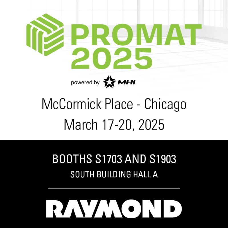 Exciting News! 🗣

ProMat is coming up and we will be attending!

Stop by the Raymond booths S1703 and S1903 in South Building Hall A to gain insights on leading trends in the industry!

Will you be there?

#DiscoverTheDifference #ProMat2025