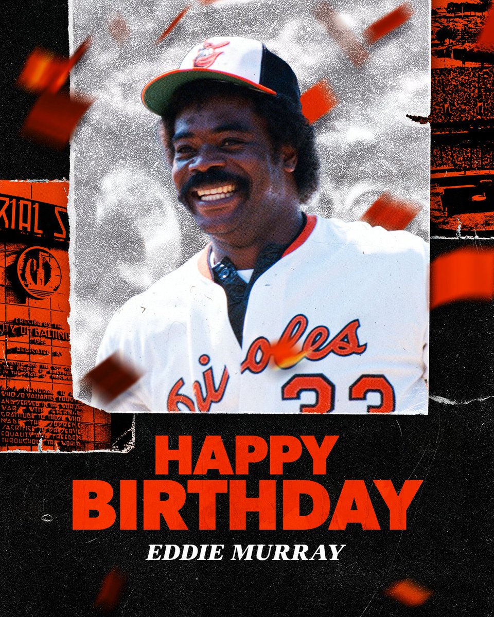 Happy birthday to Hall of Famer and Orioles Legend, Eddie Murray!
