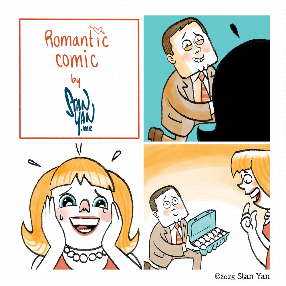 I have a #proposal.

#comicstrip
#eggs