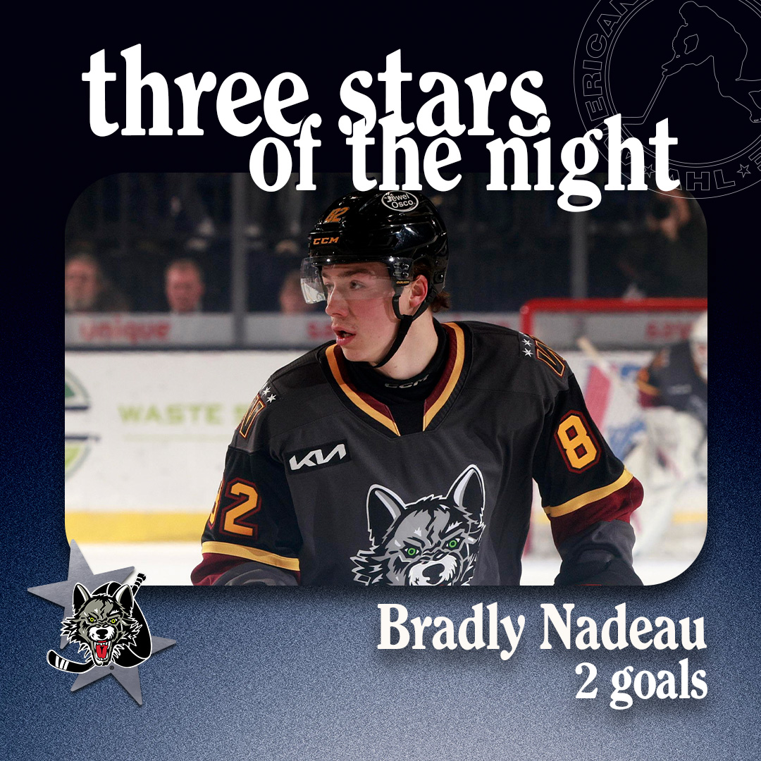 TheAHL's tweet photo. Sunday’s AHL Three Stars of the Night ⤵️

⭐️ Max Jones @AHLBruins  
⭐️⭐️ Bradly Nadeau @Chicago_Wolves  
⭐️⭐️⭐️ Clay Stevenson @TheHersheyBears https://t.co/w5QYS85IoN