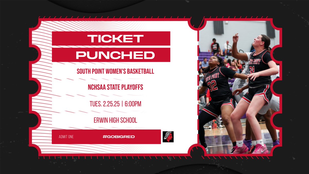 🏀Your Red Raiders (18-7) have punched their ticket🎟️for the 3A State Playoffs‼️

Mark your calendars🗓️for Tuesday when the 19-seed Red Raiders will be on the road for the 1st Round‼️

NOT DONE YET‼️

🔴Go⚫️BIG⚪️RED‼️