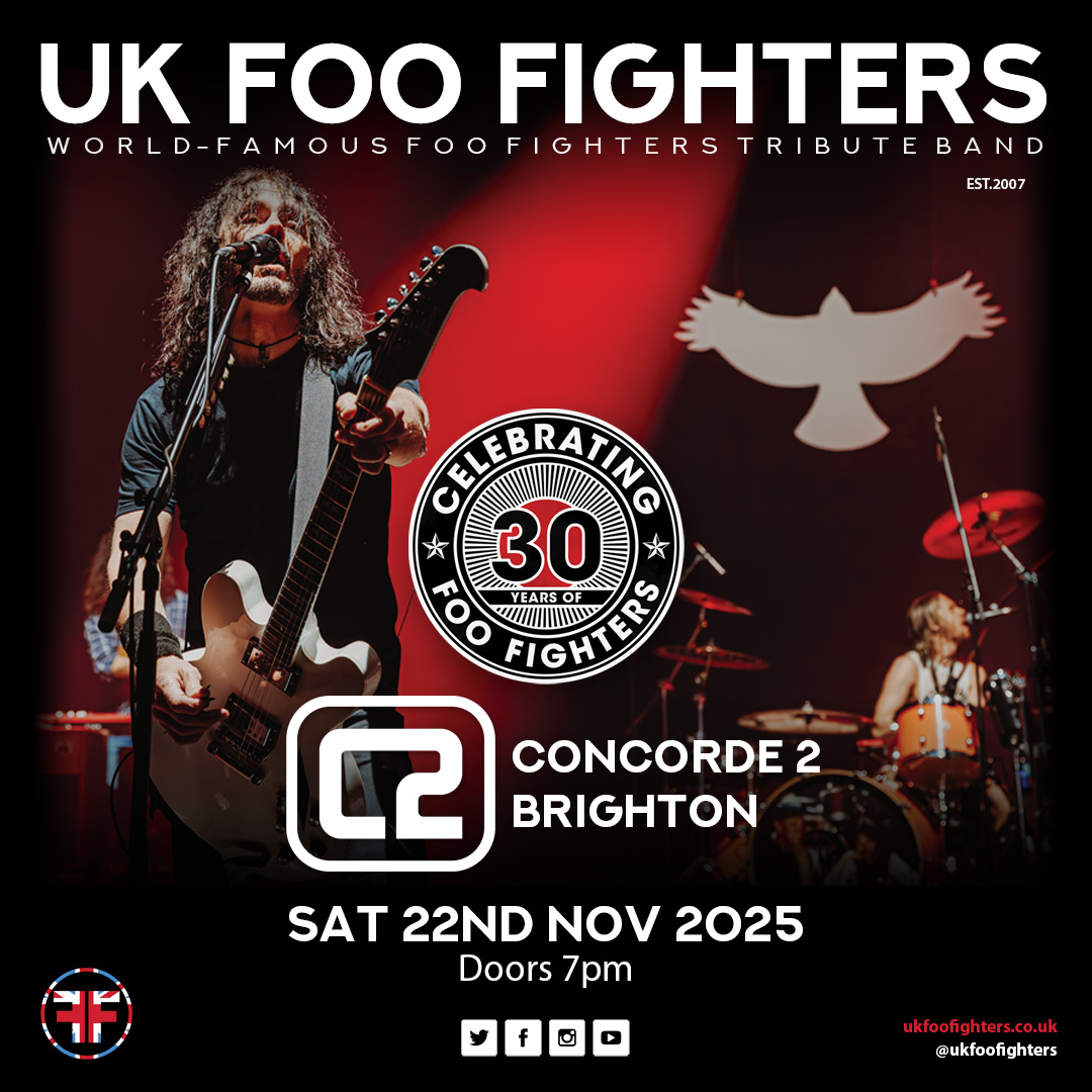 Concorde2 (@concorde_2) on Twitter photo 🤘🤘 CELEBRATING 30 YEARS OF FOO FIGHTERS 🤘🤘
This World-Famous tribute band <a href="/ukfoofighters/">UK Foo Fighters</a> takes you on a journey spanning 3 decades of music from the now legendary band ‘Foo Fighters’ and their charismatic leader, Dave Grohl.
Grab your tickets from concorde2.co.uk 🤘🤘 CELEBRATING 30 YEARS OF FOO FIGHTERS 🤘🤘
This World-Famous tribute band <a href="/ukfoofighters/">UK Foo Fighters</a> takes you on a journey spanning 3 decades of music from the now legendary band ‘Foo Fighters’ and their charismatic leader, Dave Grohl.
Grab your tickets from concorde2.co.uk