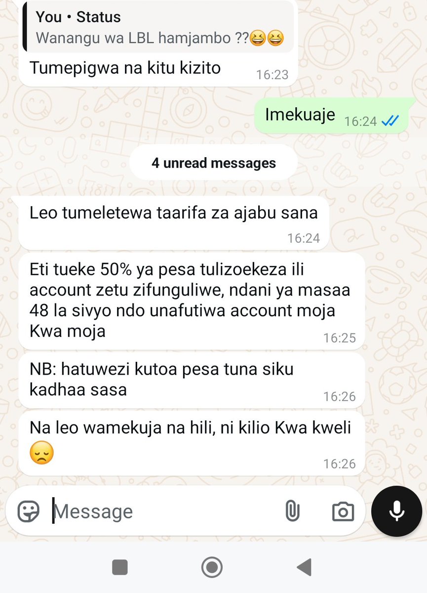 mapiela9's tweet image. Bado hawajasema