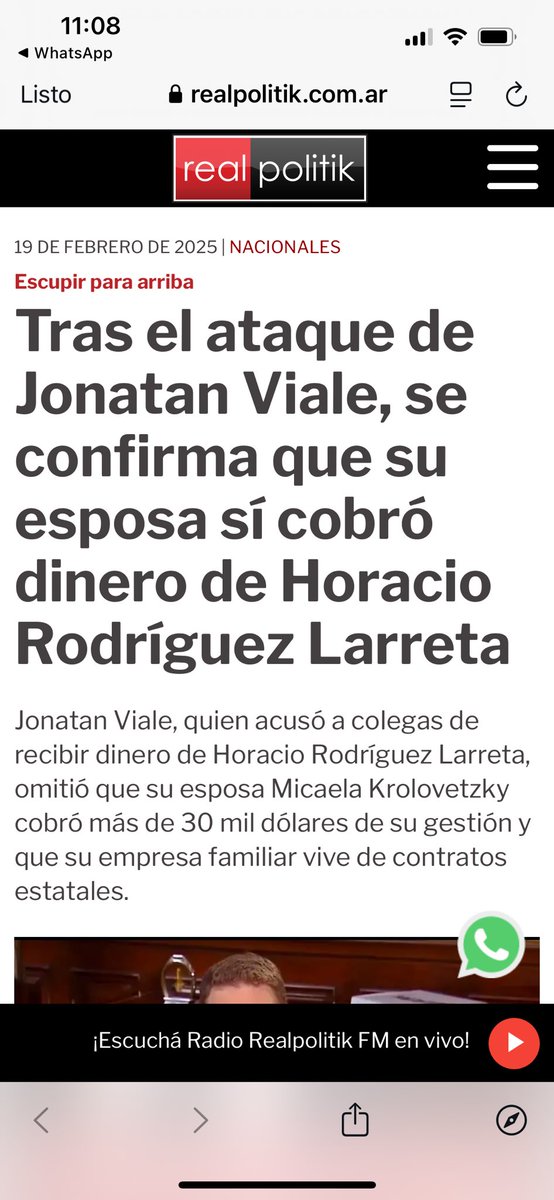 "Jonatan Viale"

Porque descubrieron que le facturaba al gobierno de Larreta con la productora que tiene con su esposa, Micaela Krolovetzky.