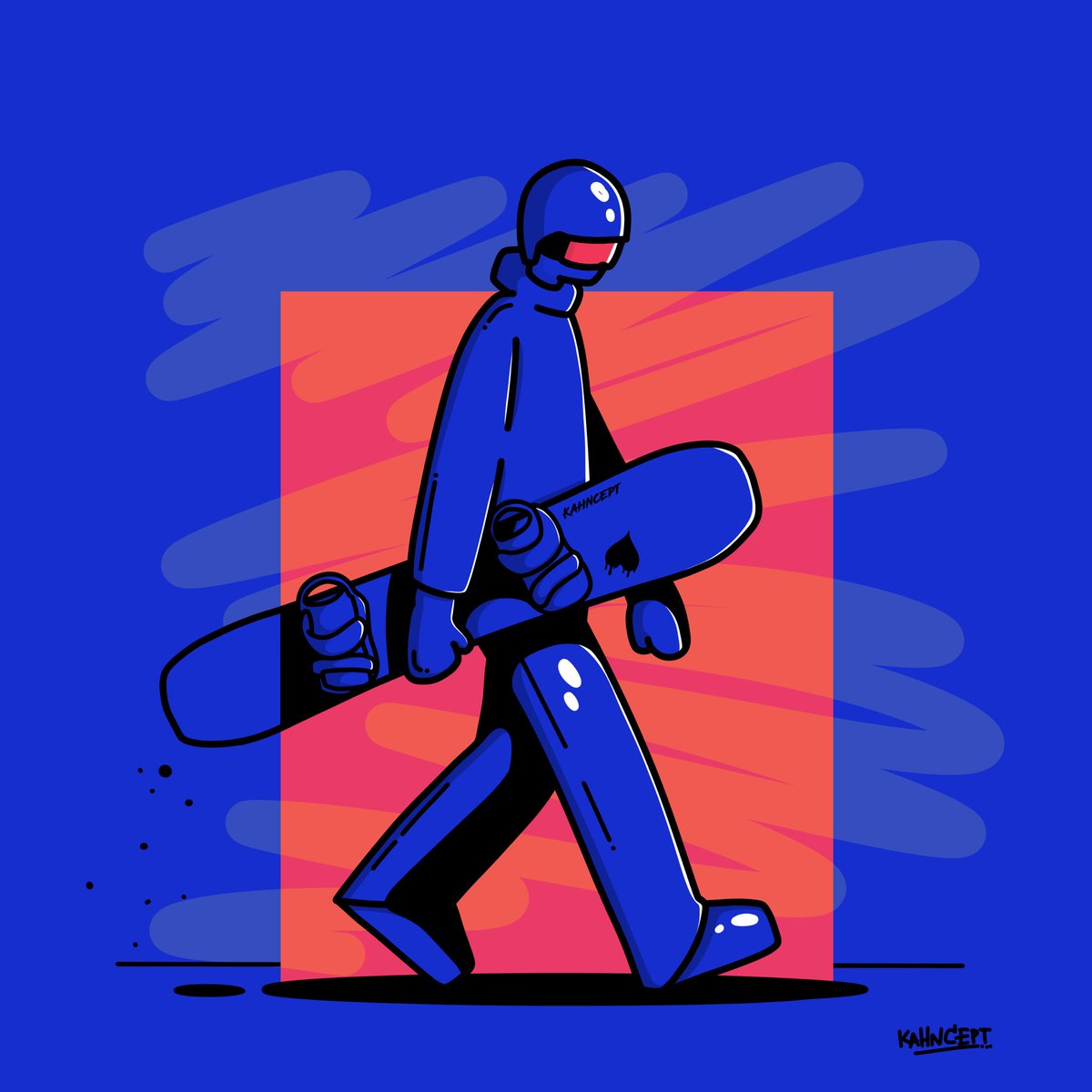 Steezy 😎🏂 Glide through life like fresh pow.

Tag someone who rides with style. 🔵✨

Art by: kahncept

#art #illustration #kahncept