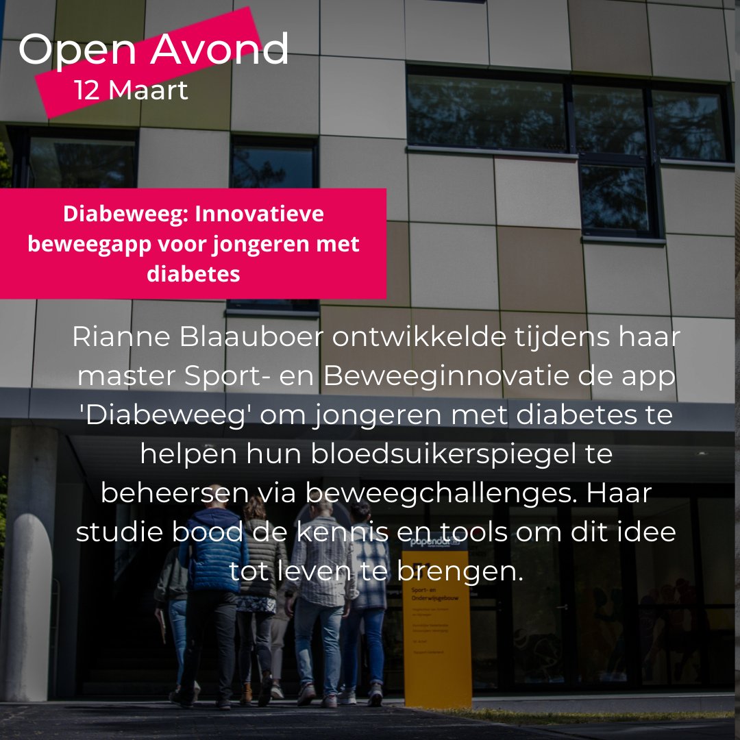 Tijdens de master leerde Rianne hoe ze een innovatief concept kon testen, verbeteren en realiseren.
Wil jij ook leren hoe je beweegconcepten creëert en implementeert? Kom naar de open avonden ontdek wat de Master Sport- en Beweeginnovatie
Aanmelden: han.nl/evenementen/op…