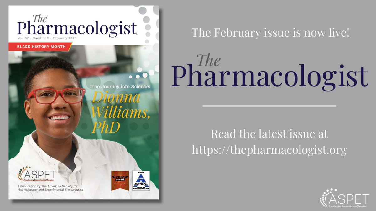 The February issue of TPharm is now live! For Black History Month, Dr. Dionna Williams shares her journey to becoming a #pharmacologist and her HIV research. Read the issue: ow.ly/xYm550V4uQ4 #pharmacology