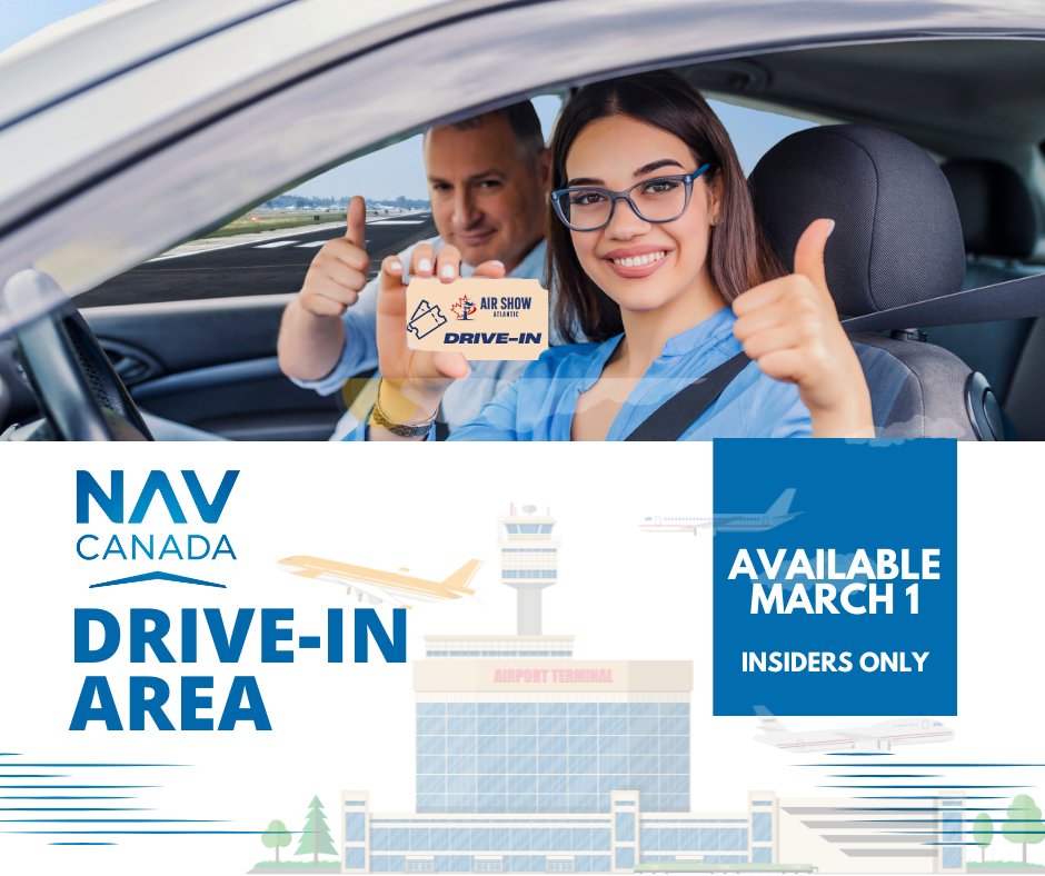 DRIVE-IN IS BACK!

Thanks to our friends at <a href="/navcanada/">NAV CANADA</a>!

Front-Row Views at the Airshow – And Beyond!

The Drive-In Viewing Area, sponsored by NAV CANADA, is your path to unbeatable airshow action! Park, relax, and take in the sights as incredible aircraft perform right in front