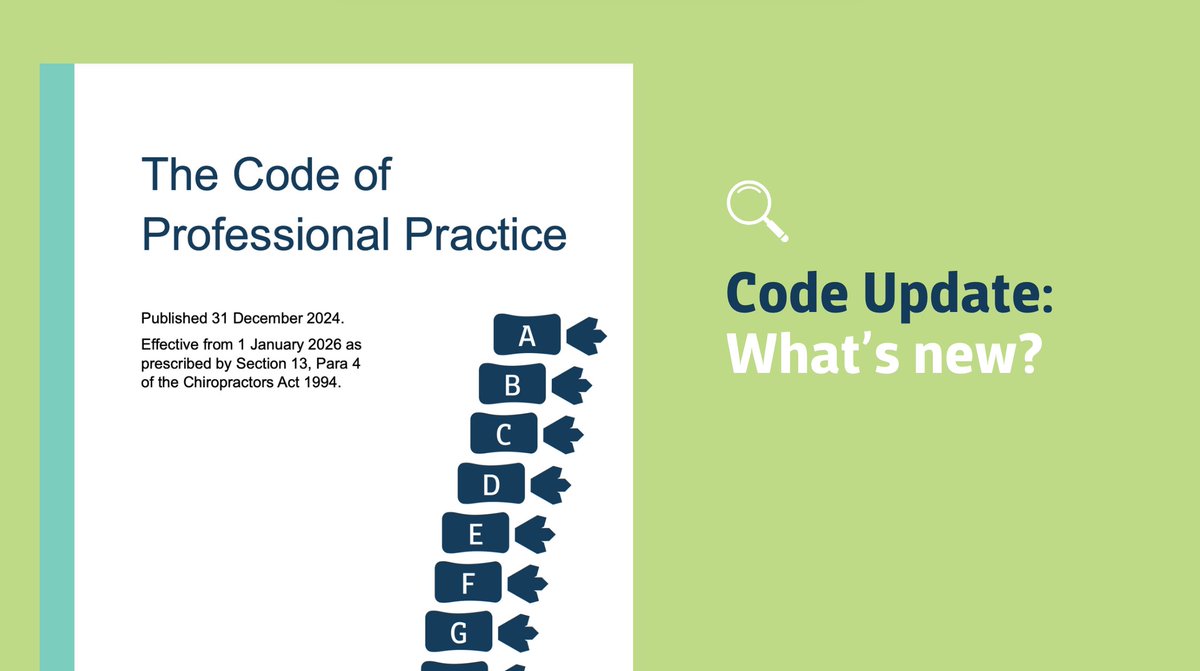📢 Important news! The new Code of Professional Practice will come into effect on 1 January 2026. These are the biggest changes registrants need to know about 👉.  brnw.ch/21wQUFz  

Find the new Code and all information about the changes on the GCC website.