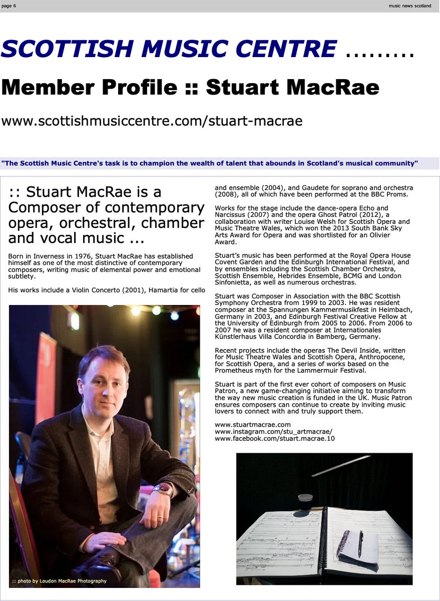 Scottish Music Centre (@scottishmusic) on Twitter photo Featured in <a href="/MusicNewsScot/">MUSIC NEWS Scotland</a> composer member Stuart MacRae full details click below or see his member profile at ➡ scottishmusiccentre.com/stuart-macrae Featured in <a href="/MusicNewsScot/">MUSIC NEWS Scotland</a> composer member Stuart MacRae full details click below or see his member profile at ➡ scottishmusiccentre.com/stuart-macrae