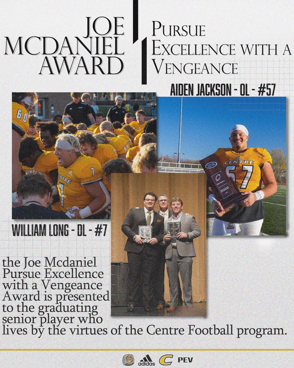 Joe McDaniel PEV Award — OL Aiden Jackson &amp; DL Will Long