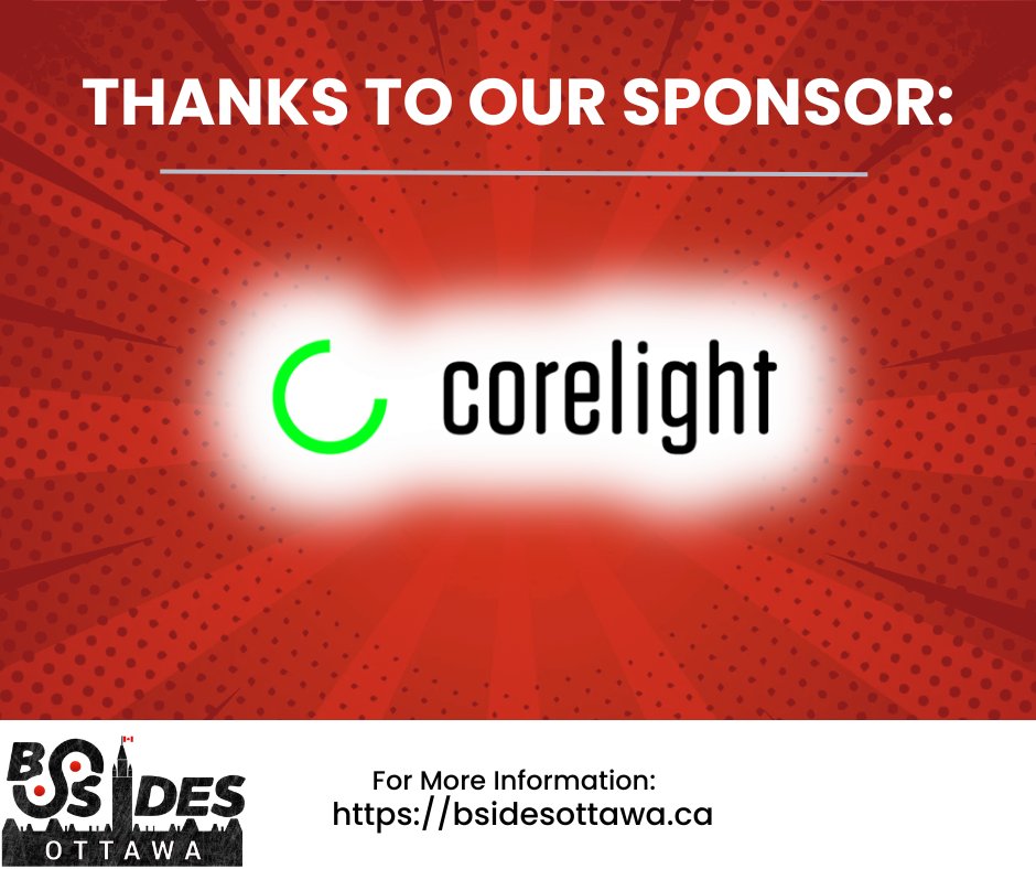🔥 They're back! 🔥
A huge THANK YOU to Corelight for returning as a sponsor for #BSidesOttawa2025! 🎉

<a href="/corelight_inc/">Corelight</a>  has been a trusted champion of the #cybersecurity community, and we’re thrilled for their continued support as we build another unforgettable year!