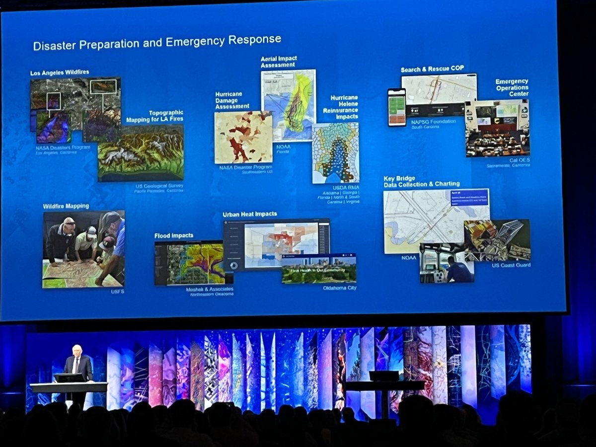 Mark_Cygan's tweet image. Shout out to @USGS #Topographic #Mapping for LA fires from Jack @Esri #FedGIS #FedGIS2025