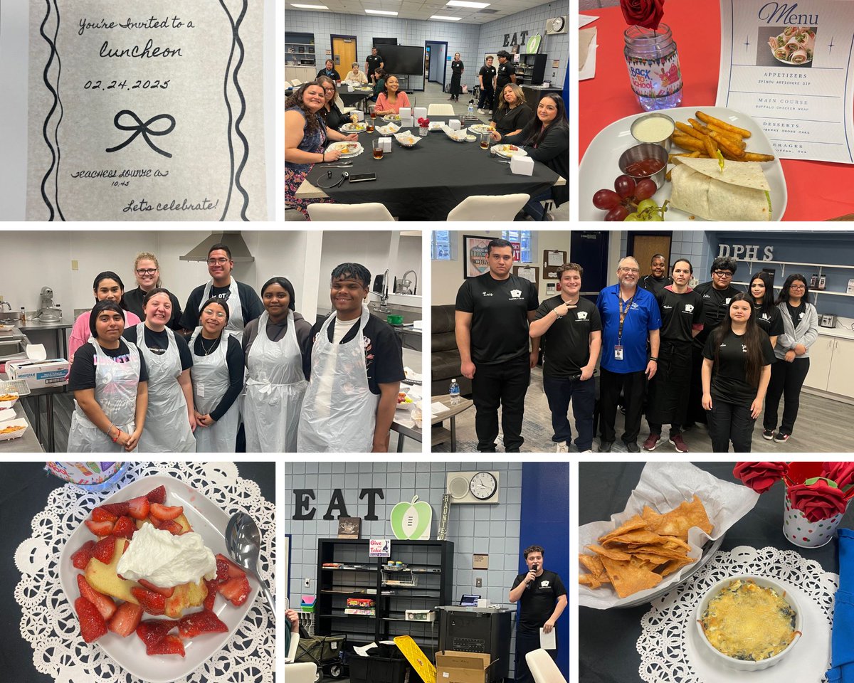 Our talented <a href="/ClarkCountySch/">CCSD</a> <a href="/CCSDMagnet/">CCSD Magnet Schools</a> <a href="/CTEinCCSD/">CCSD #CareerTechEd</a> <a href="/DPHS_Jags/">Desert Pines HS</a> Culinary &amp; Hospitality students teamed up to host a delicious lunch for our teachers, administrators &amp; staff!  #MagnetSchoolsMonth #CTEMonth #hospitality #Cooking