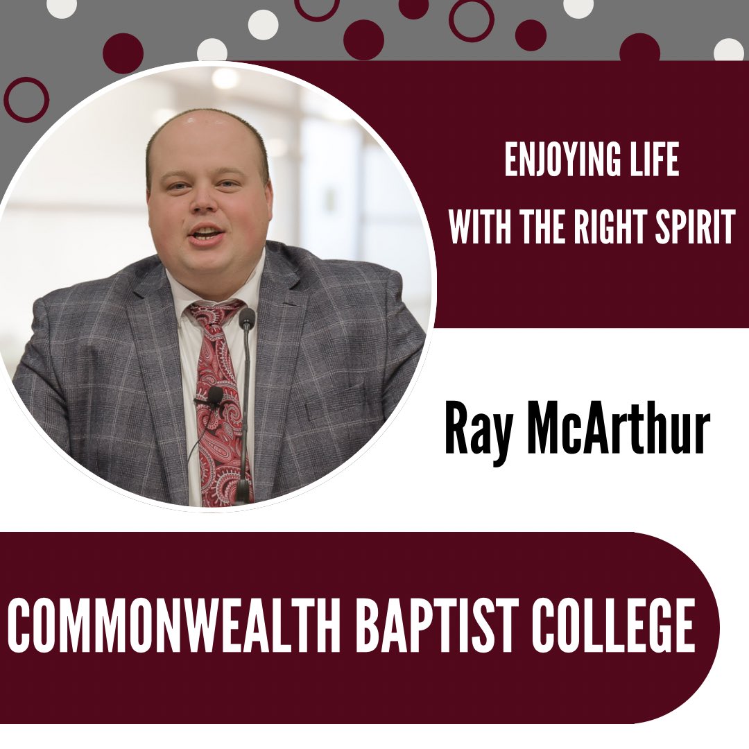 CommonwealthB's tweet photo. Chapel was a blessing today! Bro. Ray McArthur preached from I Peter 4:12-16 on Enjoying Life with the Right Spirit. 

Hardships don’t have to steal our joy—having the right spirit is a choice! Trust God, live holy, and rejoice in Him! 

#CBCChapel
#CBCplace2be https://t.co/mfa9m9nWWH