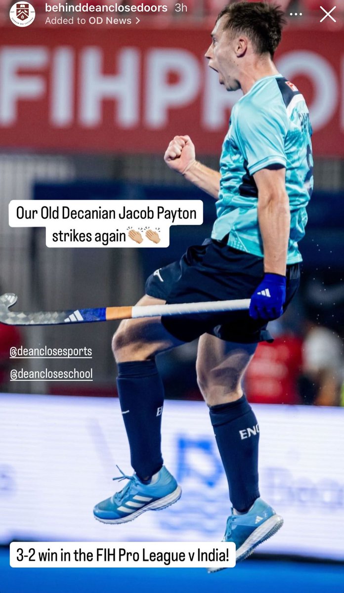 Great to see our very own Jacob Payton scoring in ⁦⁦⁦<a href="/EnglandHockey/">England Hockey</a>⁩ Men playing in India in the Hockey pro league. #proud