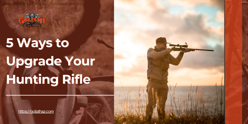 Goliathfirearms's tweet photo. Tired of using the same old setup for your hunting rifle? It’s time for an upgrade!  Explore 5 Ways to Upgrade Your Hunting Rifle toimprove your shooting experience.

Read more: https://t.co/gf0xFL84LQ 

#HuntingRifle 
#RifleUpgrades 
#PrecisionShooting 
#GunUpgrades https://t.co/KQnI9Xnehh