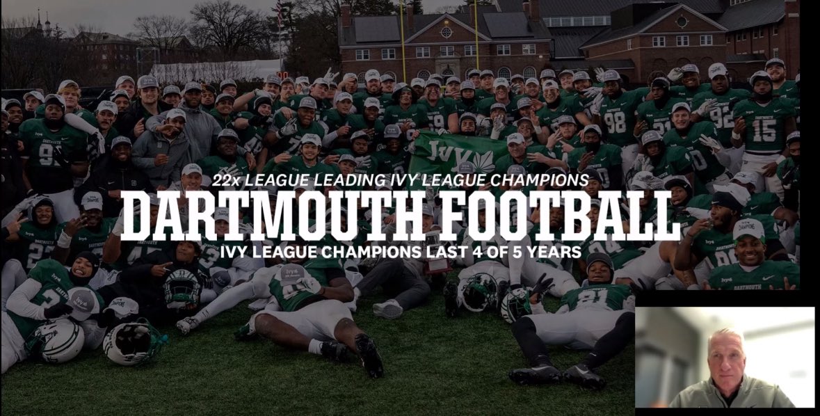 Had a great time watching <a href="/DartmouthFTBL/">Dartmouth Football</a> virtual junior day!