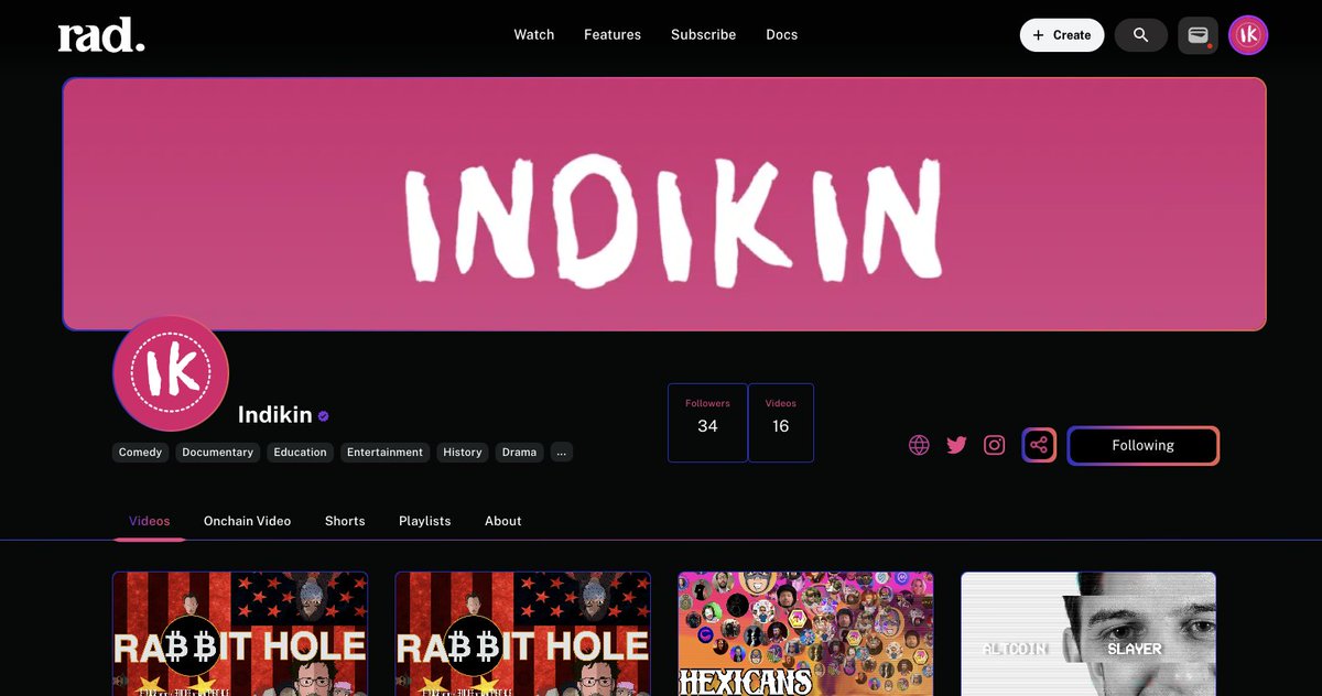 New miniseries coming to <a href="/RadNFTV/">Rad TV</a> very soon from <a href="/IndikinOfficial/">Indikin</a> filmmaker <a href="/IameshMalkovich/">$Hal</a> 

Subscribe now on Rad: rad.live/content/channe…