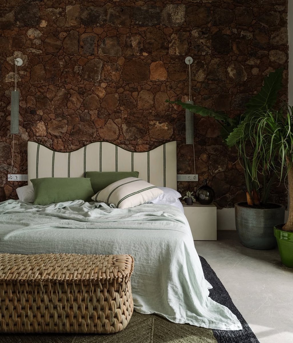 This green color palette at the Hotel César Lanzarote in the Canary Islands is pure perfection