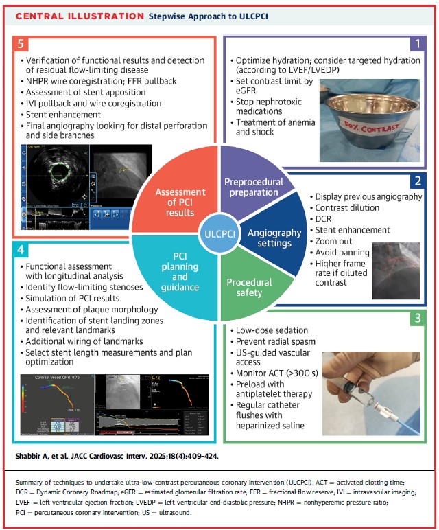 Check out the state-of-the-art review in this new issue of #JACCINT addressing ultra-low contrast #PCI with a structured stepwise approach and techniques for optimal results! jacc.org/doi/10.1016/j.…