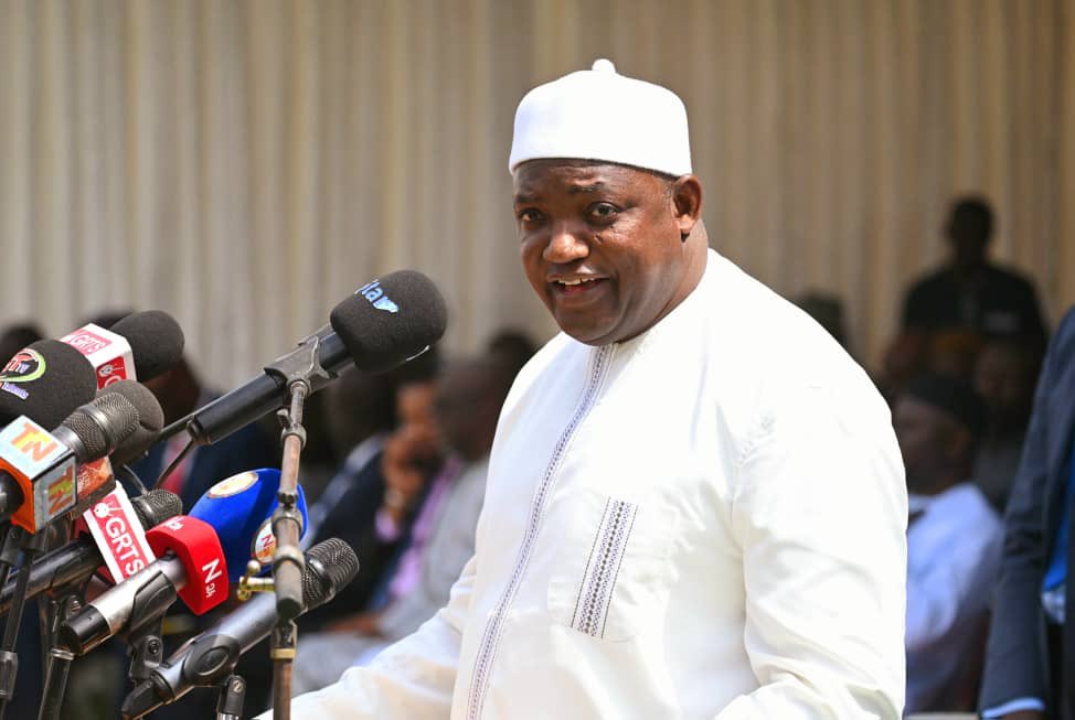 State House of The Gambia (@presidency_gmb) on Twitter photo Today, <a href="/BarrowPresident/">President Barrow</a> received the Media Freedom Award from Start TV during the launch of its new headquarters along OIC Highway . He encouraged the management and staff to uphold ethical journalism, embrace new technologies, and strive for excellence to reach a wider audience. Today, <a href="/BarrowPresident/">President Barrow</a> received the Media Freedom Award from Start TV during the launch of its new headquarters along OIC Highway . He encouraged the management and staff to uphold ethical journalism, embrace new technologies, and strive for excellence to reach a wider audience.