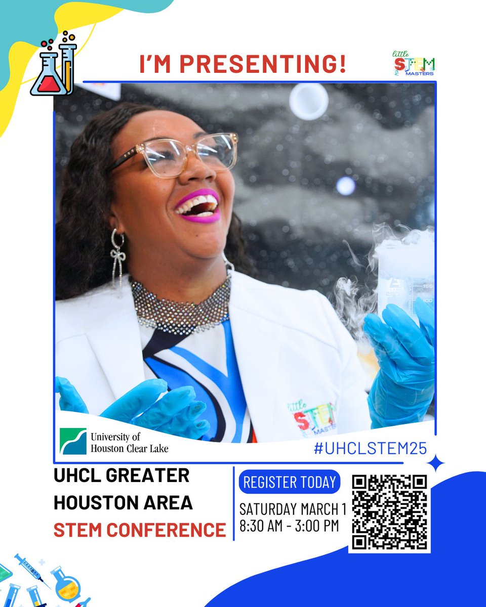 🚀 Exciting News! 🚀
I’m presenting at the University of Houston Clear Lake STEM Conference on Saturday, March 1st! 🌟
I’ll be sharing strategies to make STEM easy to do for your program.
Register here: bit.ly/UHCLSTEMConfer…

#STEM #ECE #STEMEducation #UHCLSTEM25