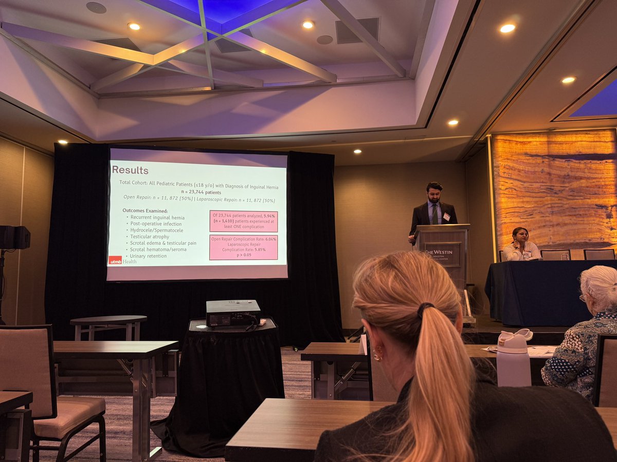 Abbas Karim (@_abbaskarim) on Twitter photo Grateful to present our work on open vs lap outcomes for pedi inguinal hernia repair at <a href="/STXACS/">South TexasACS</a> this past weekend!
Proud to see strong <a href="/UTMBSurgery/">UTMBSurgery</a> representation here and very thankful to my mentors for their support & encouragement with this project! 💪🏼🔬
<a href="/PediSurgeryUTMB/">UTMB Pediatric Surgery</a> Grateful to present our work on open vs lap outcomes for pedi inguinal hernia repair at <a href="/STXACS/">South TexasACS</a> this past weekend!
Proud to see strong <a href="/UTMBSurgery/">UTMBSurgery</a> representation here and very thankful to my mentors for their support & encouragement with this project! 💪🏼🔬
<a href="/PediSurgeryUTMB/">UTMB Pediatric Surgery</a>