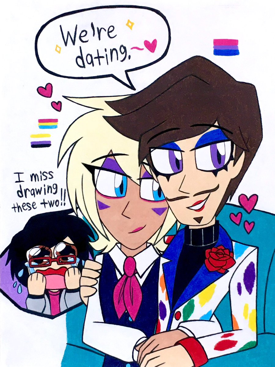 connie1189's tweet photo. ✨Nicholas Nack & Valentino Voguish✨
🌹🩷🌷
#HelloPuppets #hellopuppetsfanart #HelloPuppetsMidnightShow #NickNack #hellopuppetsmidnightshowfanart #HelloPuppetsArt #HelloPuppetsOC https://t.co/YDYwdN0Itf